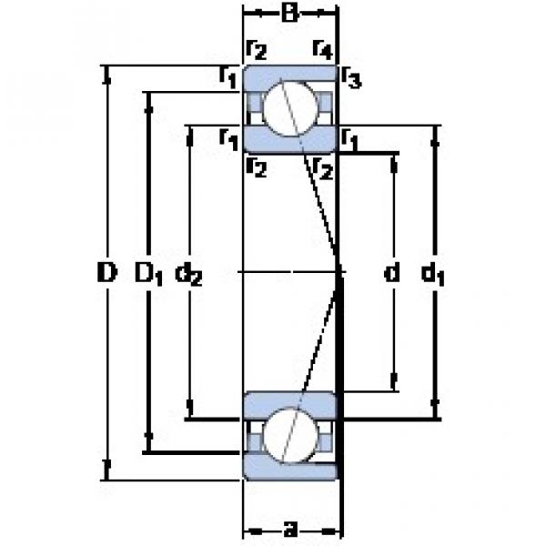 SKF 71811 ACD/HCP4 angular contact ball bearings #5 image